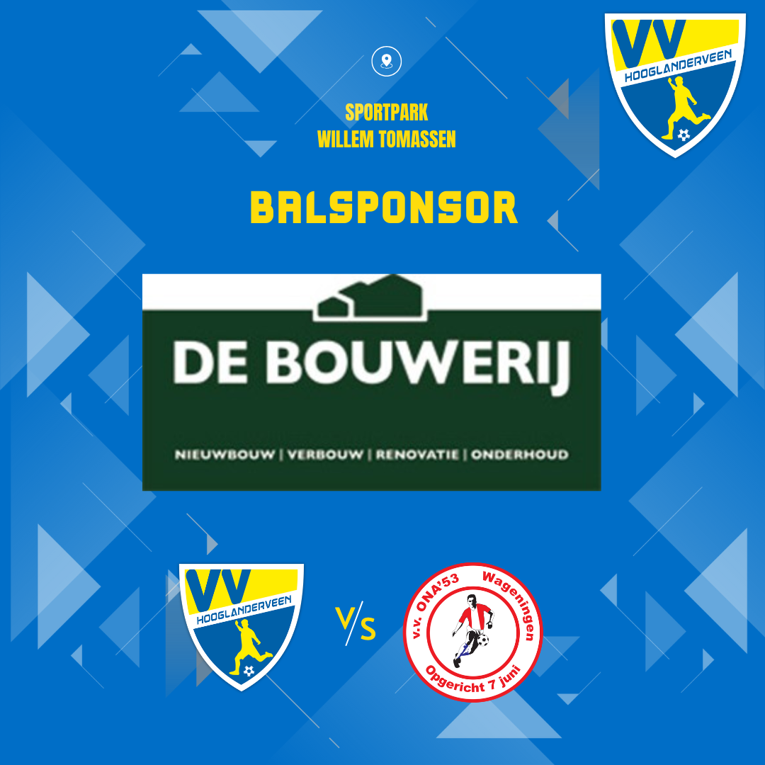 De Bouwerij uit Voorthuizen als balsponsor - zaterdag 24 mei 2025
