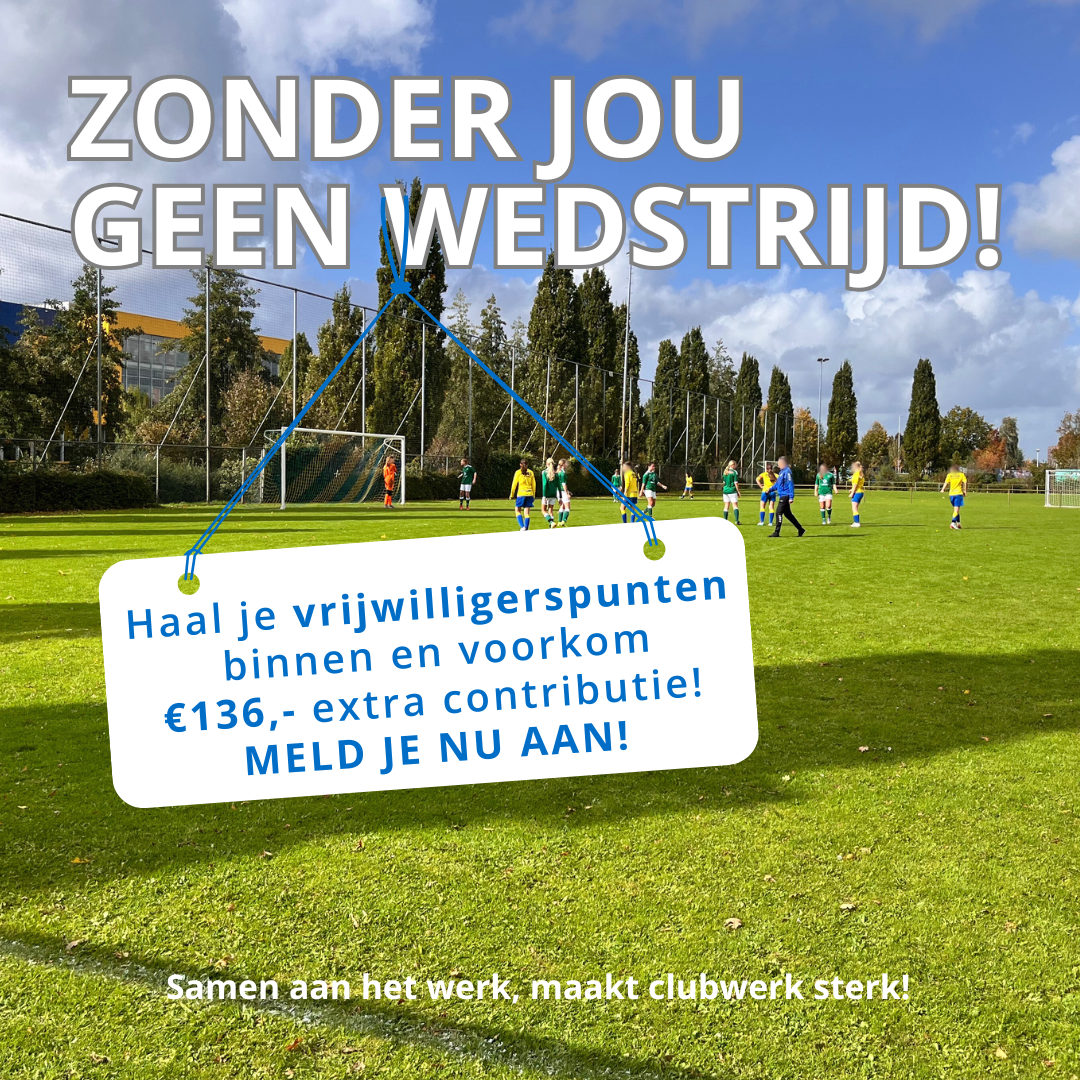 Haal nu je vrijwilligerspunten binnen ⚽💪