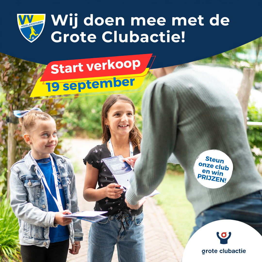 Doe mee aan De Grote Clubactie 2026, steun de Club en win geweldige prijzen!
