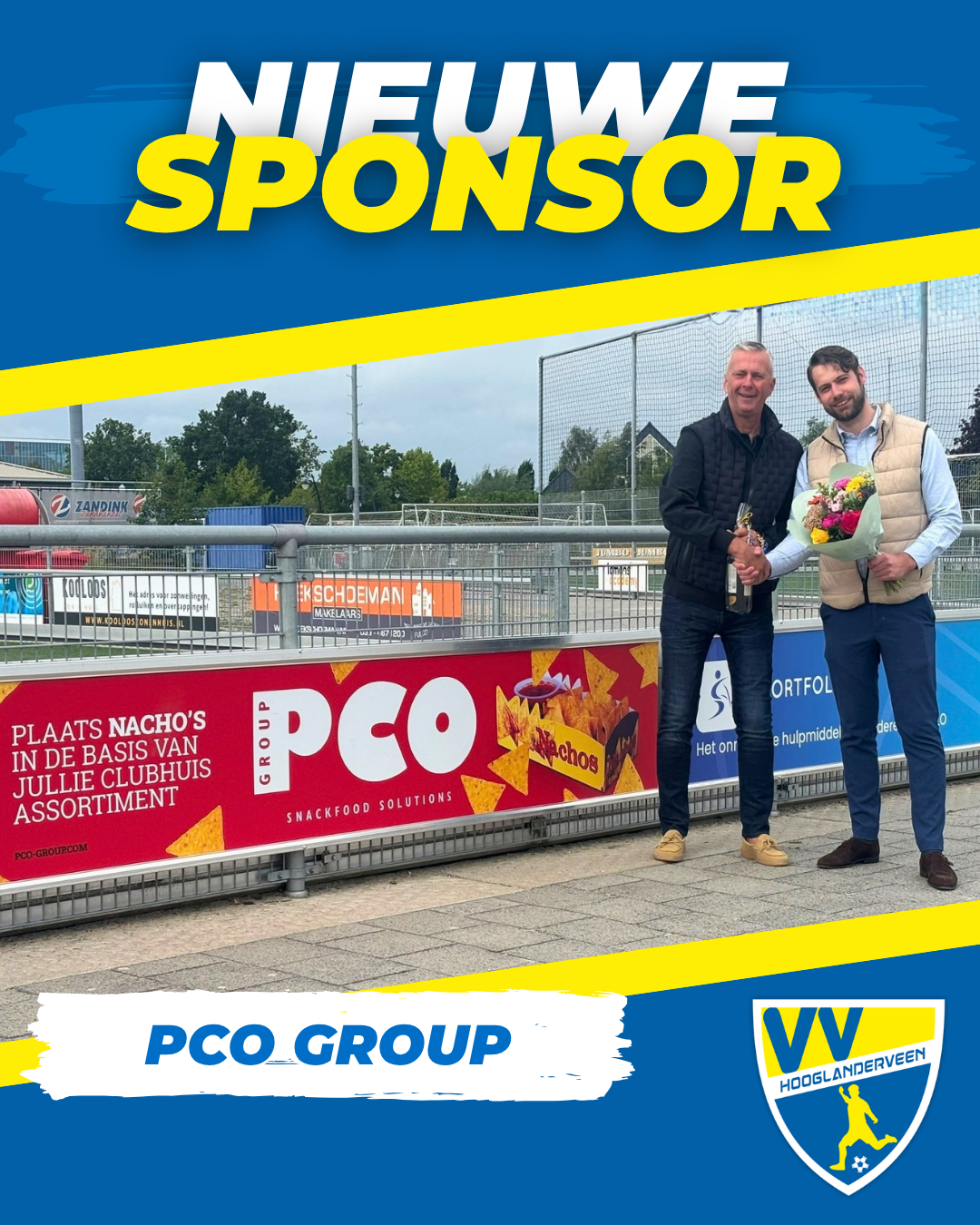 PCO Group nieuwe sponsor van VV Hooglanderveen