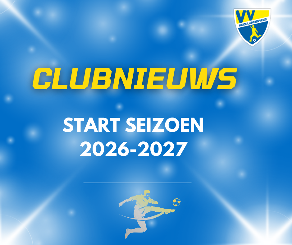 Start nieuwe voetbalseizoen 2026-2027