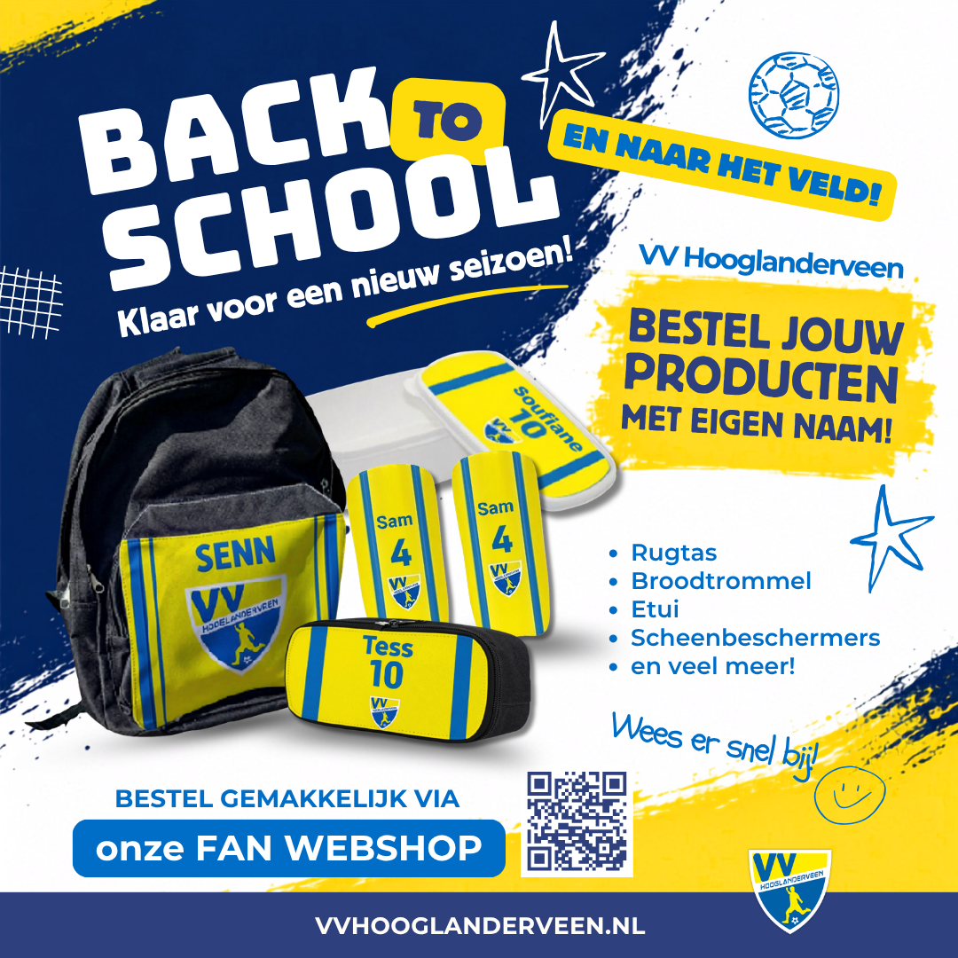 Back to School met VV Hooglanderveen ⚽🎒