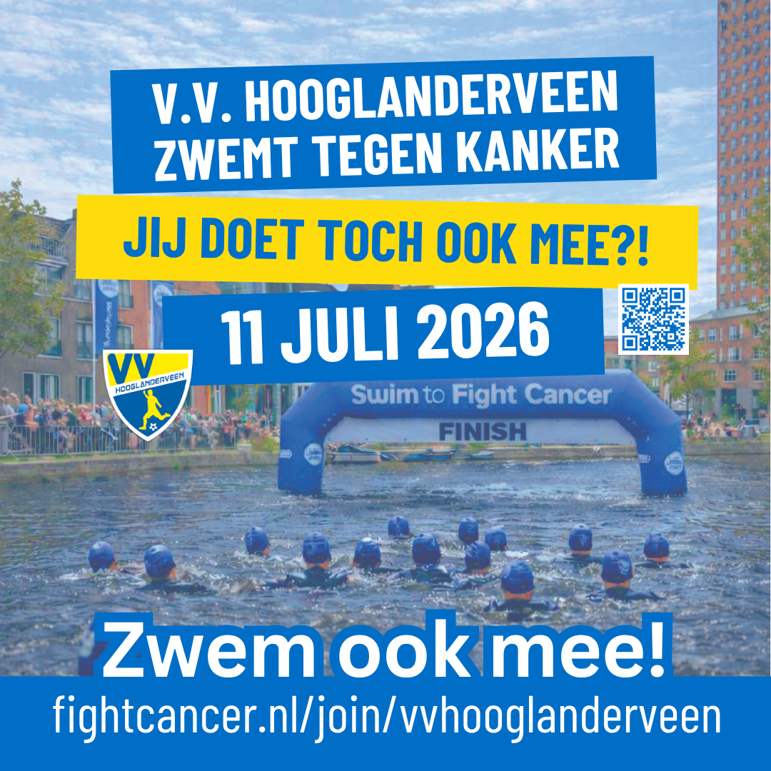 💙🩵 V.V. Hooglanderveen zwemt tegen kanker! 🩵💙 