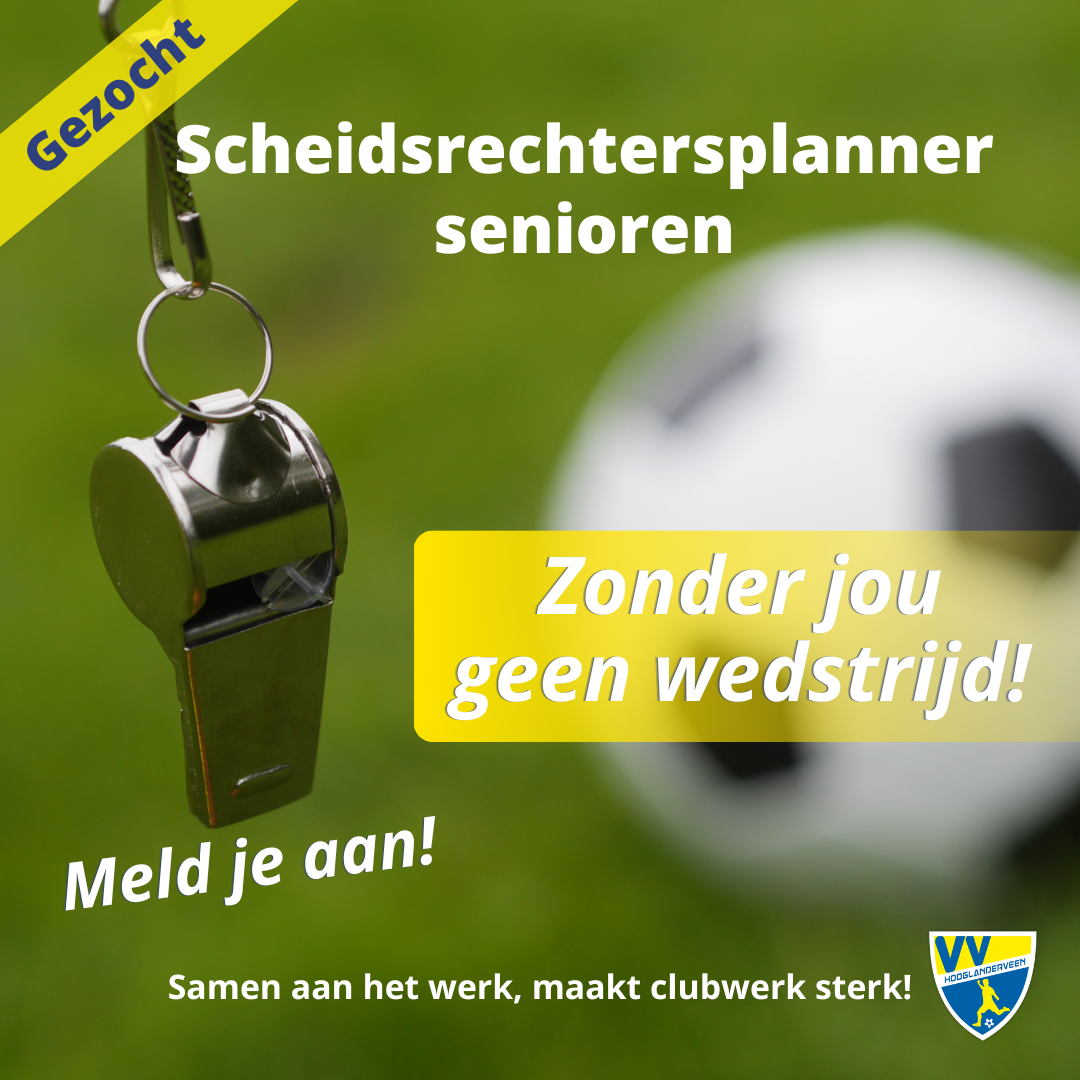 Vacature: Scheidsrechtersplanner senioren